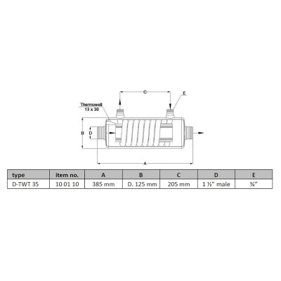Schimbator de caldura TITAN 35 - 42 KW Schimbator de caldura TITAN 35 - 42 KW