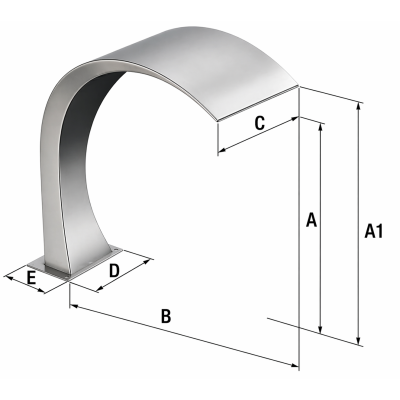 Cascada MOON 400 AISI 316L 