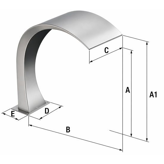 Cascada MOON 400 AISI 316L 