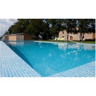 Mozaic de sticla -COLORS NIEBLA ALBASTRU TURQUOISE 25*25mm