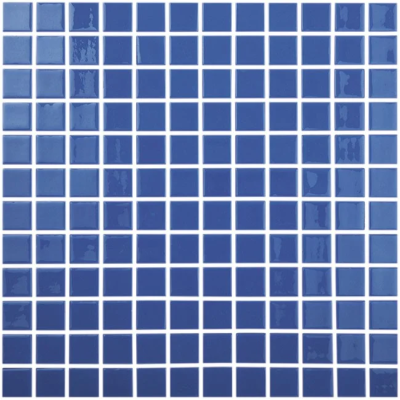Mozaic de sticla - COLORS LISO AZUL MARINO CLARO  25*25mm Mozaic de sticla - COLORS LISO AZUL MARINO CLARO  25*25mm