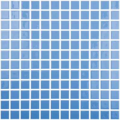 Mozaic de sticla - COLORS LISO AZUL CELESTE 25*25mm Mozaic de sticla - COLORS LISO AZUL CELESTE 25*25mm
