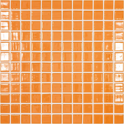 Mozaic de sticla - COLORS LISO NARANJA CITRICO 25*25mm Mozaic de sticla - COLORS LISO NARANJA CITRICO 25*25mm