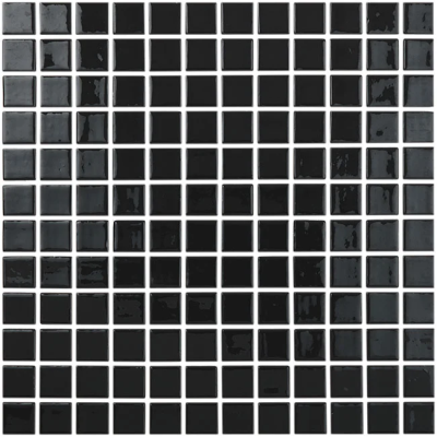 Mozaic de sticla - COLORS LISO NEGRO 25*25mm Mozaic de sticla - COLORS LISO NEGRO 25*25mm