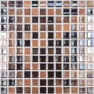 Mozaic de sticla - LUX CHOCOLATE 25*25mm Mozaic de sticla - LUX CHOCOLATE 25*25mm