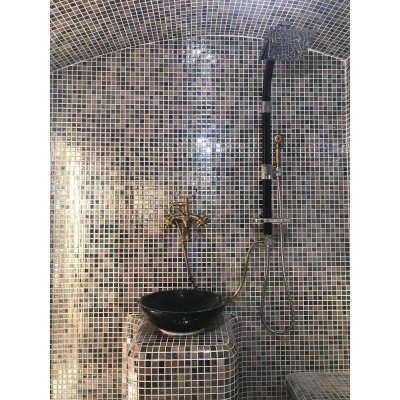 Mozaic de sticla - LUX CHOCOLATE 25*25mm