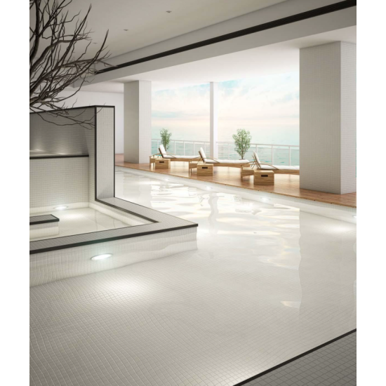 Mozaic de sticla - COLORS LISO BLANCO 25*25mm