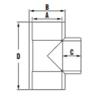 Teu PVC 90 Grade Diametru 50