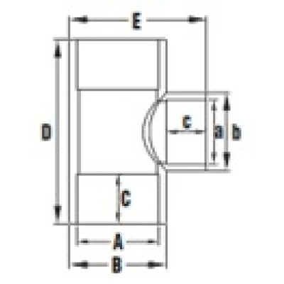 Teu redus PVC 90 Grade Diametru 50/32