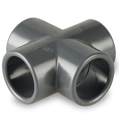 Cruce PVC  Diametru 50 Cruce PVC  Diametru 50