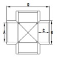 Cruce PVC  Diametru 50 Cruce PVC  Diametru 50