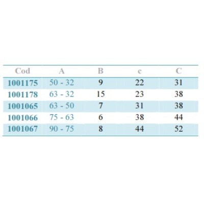 Reductie PVC Diametru 110-63 Reductie PVC Diametru 110-63