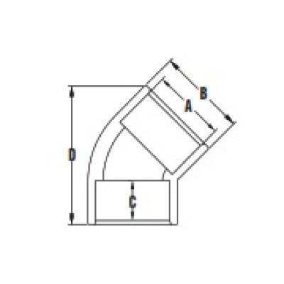 Cot PVC 45 Grade Diametru 32 Cot PVC 45 Grade Diametru 32