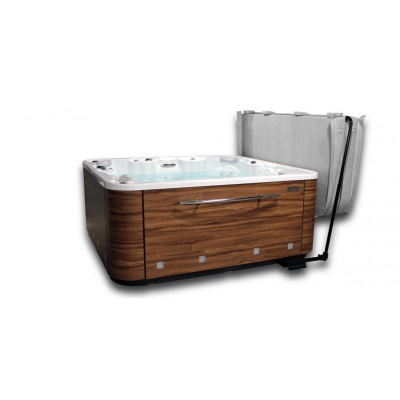 Suport metalic manual pentru prelata de jacuzzi Suport metalic manual pentru prelata de jacuzzi