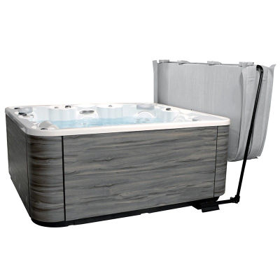 Suport metalic manual pentru  prelata de jacuzzi