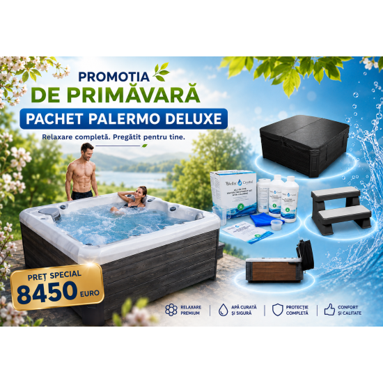 PALERMO Pachet Deluxe Jacuzzi Spa Exterior